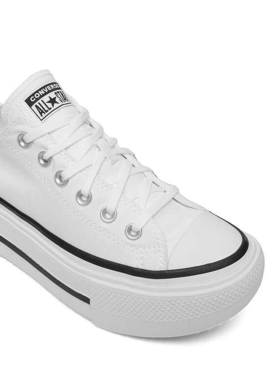 Converse Plátenky Converse Chuck Taylor All Star Lift Double Stack Platform A15491C Biela