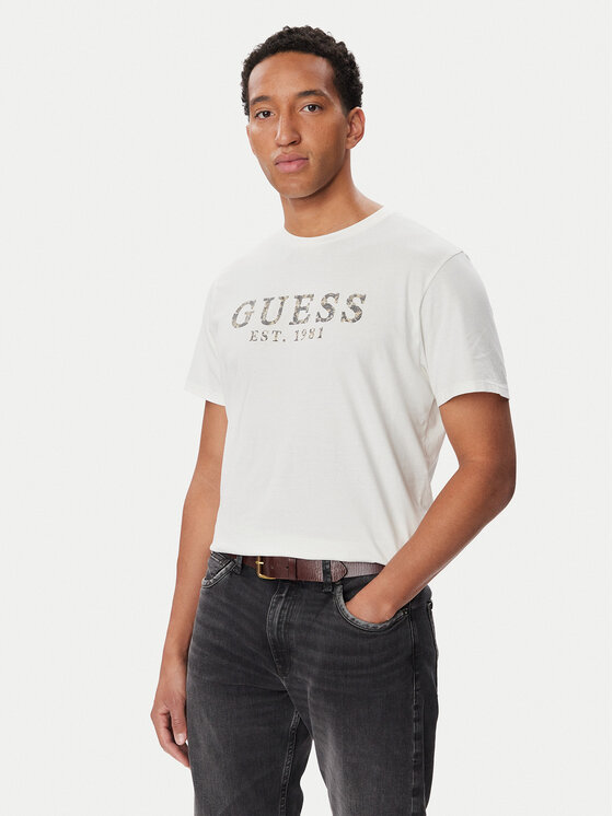 Guess Guess Camiseta M6BI73 K6674 Crema Regular Fit
