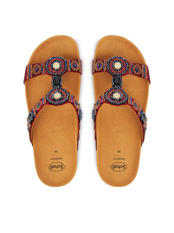 Scholl Шльопанці Scholl New Bogota MF26607 Бордовий