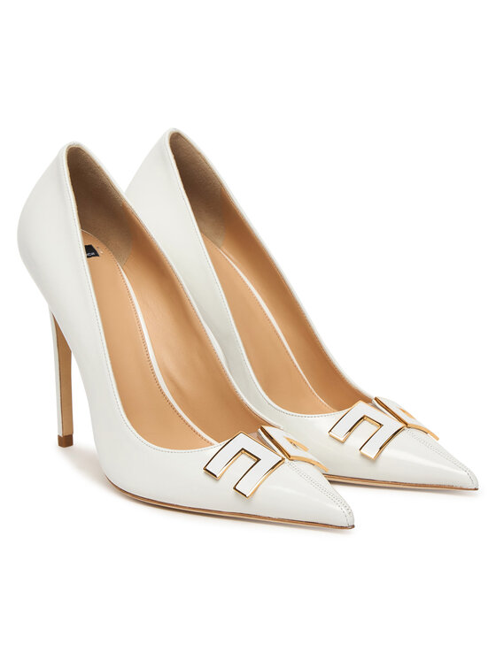 Elisabetta Franchi Туфлі на шпильці Elisabetta Franchi SA14B61E2 Білий