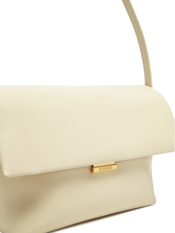 JACQUEMUS Kabelka JACQUEMUS Le Rond Carre 24H243BA383-3171 Écru