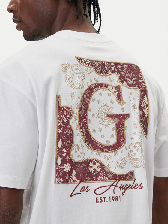 Guess Guess Camiseta M5BI16 I3Z14 Blanco Relaxed Fit