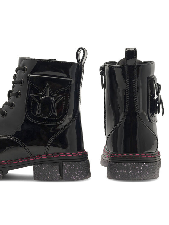 Nelli Blu Trapper stila apavi Nelli Blu CM230103-8 Melns