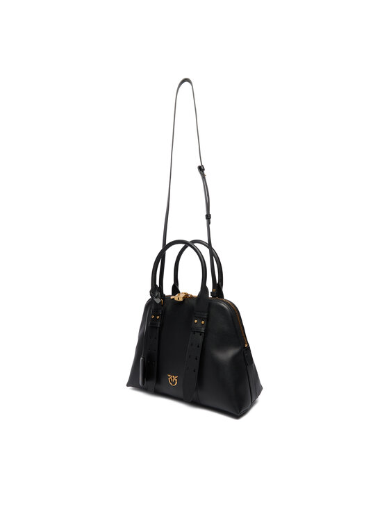 PINKO Kabelka PINKO Bowling Bag Medium AI 25-26 PLTT 105906 A0QO Černá