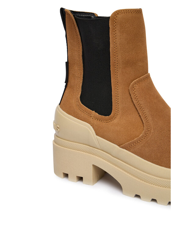 Pepe Jeans Členková obuv s elastickým prvkom Pepe Jeans Hale Chelsea W PLS500005 Hnedá