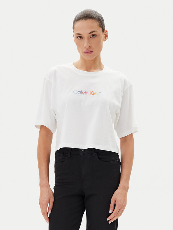 Calvin Klein Underwear Calvin Klein Underwear Majica LV00QS7470 Bela Boxy Fit