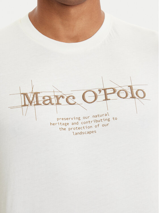 Marc O'Polo Marc O'Polo Camiseta 528 2305 51196 Écru Regular Fit