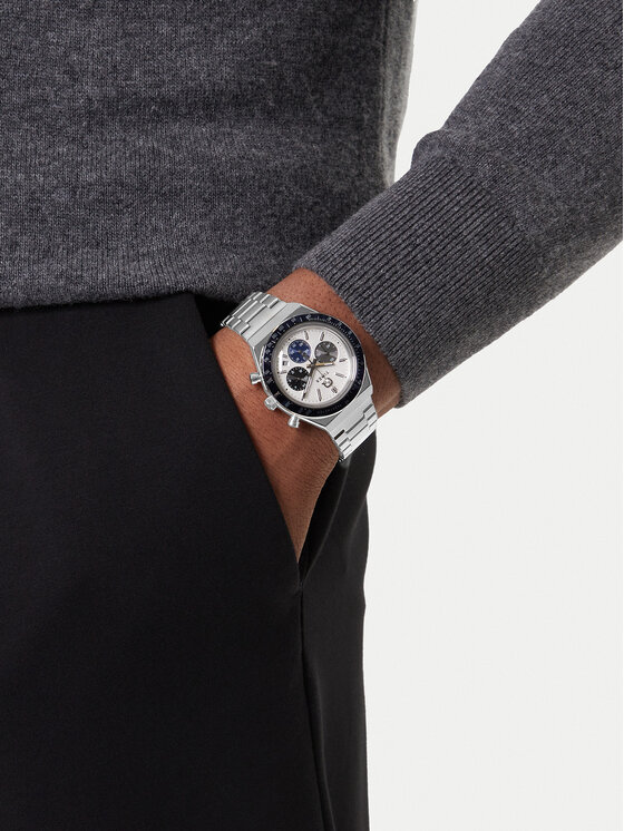 Timex Hodinky Timex Q Timex® Chronograph TW2Y36200 Strieborná