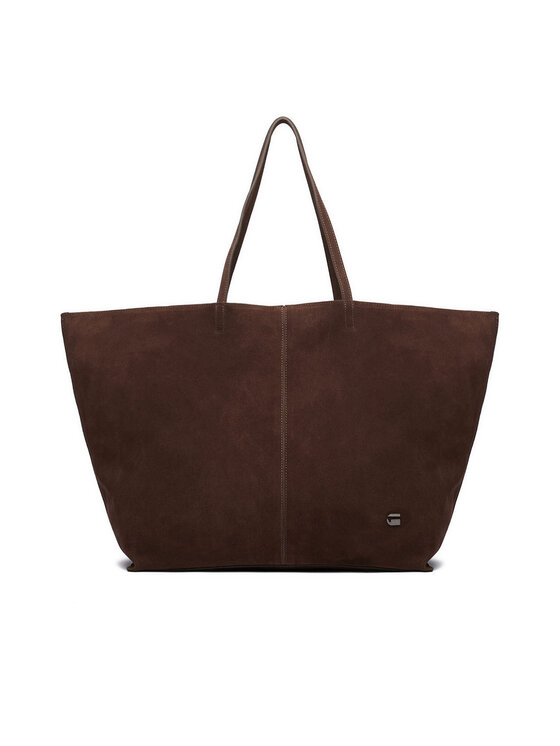 Duża torba shopper pokazana na wprost, ujęcie całego produktu.