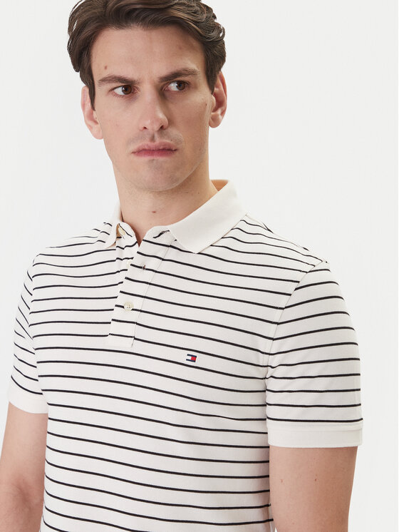 Tommy Hilfiger Tommy Hilfiger Polo 1985 MW0MW17771 Beis Slim Fit
