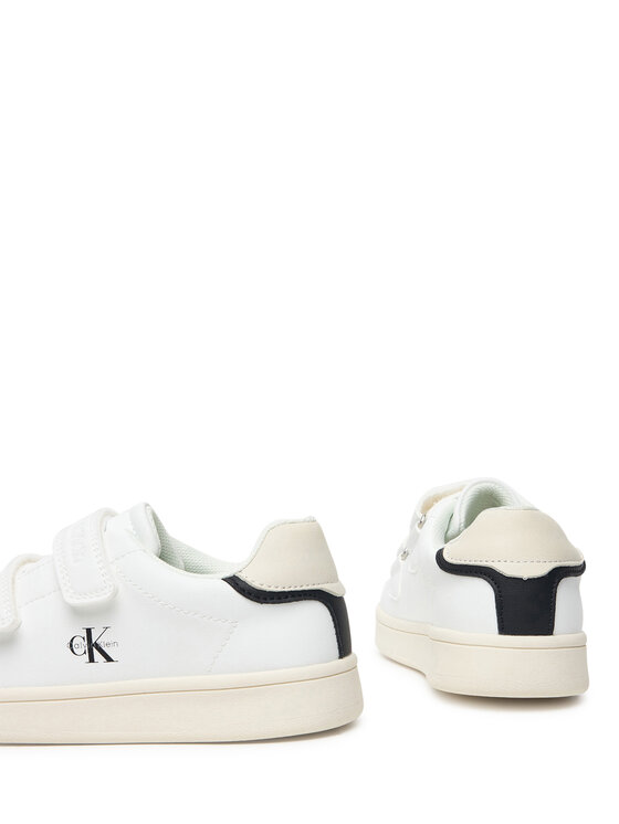 Calvin Klein Sneakersy Calvin Klein Low Cut Velcro Sneaker V1X9-83440-1355 S Biela