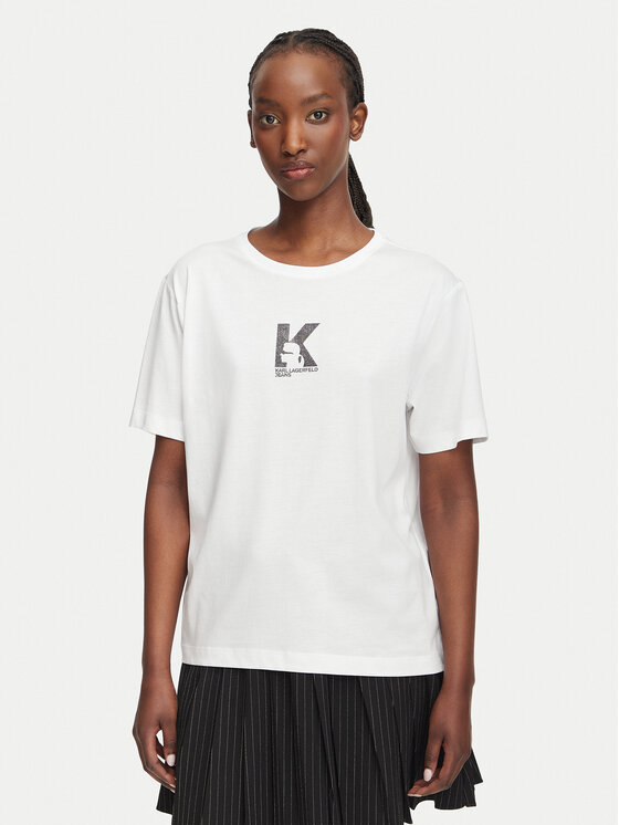 Karl Lagerfeld Jeans Karl Lagerfeld Jeans Camiseta B3W17018 Blanco Regular Fit