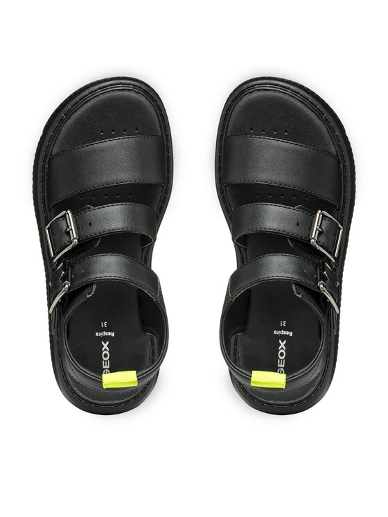 Geox Σανδάλια Geox J Kodette Gir J55DBG 000BC C9999 S Μαύρο