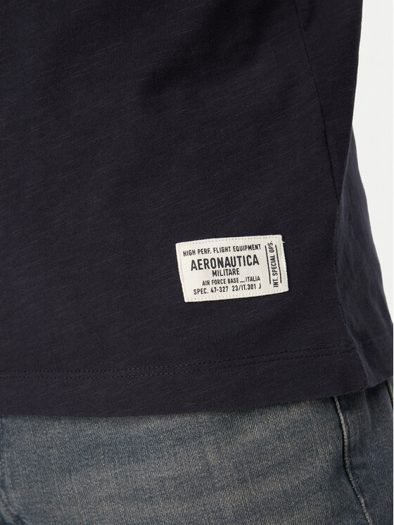 Aeronautica Militare Aeronautica Militare Camiseta 261TS2526UJ00686 Azul marino Regular Fit