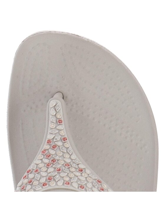 Crocs Čības uz pirksta Crocs Sloane Embellished Flip 204181 Pelēks
