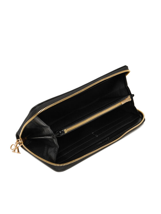 Calvin Klein Portfel Calvin Klein Ck Large Zip Around LV04F1093G Czarny