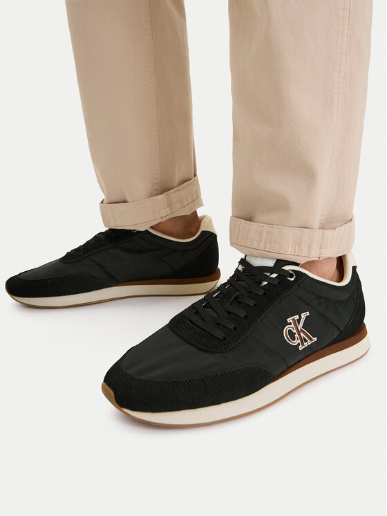 Calvin Klein Jeans Snīkeri Calvin Klein Jeans Retro Runner Ess Mix Mat YM0YM01361 Melns