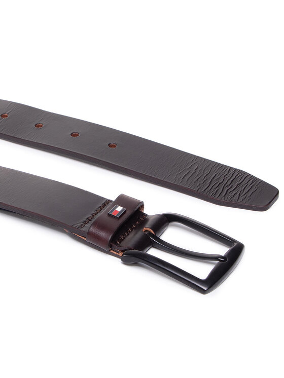Tommy Hilfiger Ζώνη Ανδρική Tommy Hilfiger Denton Leather 3.5 AM0AM06626 Καφέ