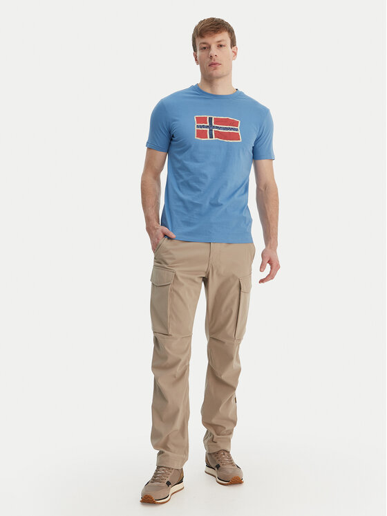 Napapijri Napapijri Camiseta S-Mahsa NP0A4FZB Azul Regular Fit