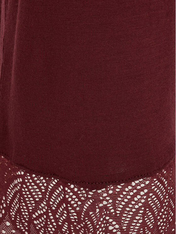 Femilet by Chantelle Femilet by Chantelle Spodnji del pižame Jazz FNA560 Bordo rdeča Regular Fit
