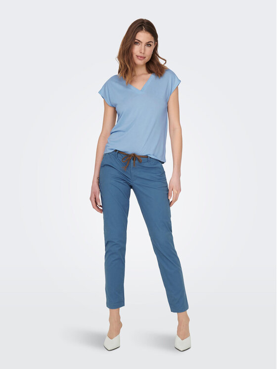 ONLY ONLY Футболка Free 15287041 Блакитний Regular Fit