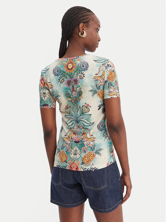 Just Cavalli Just Cavalli Футболка 80PAHE02 CJ112 Кольоровий Slim Fit