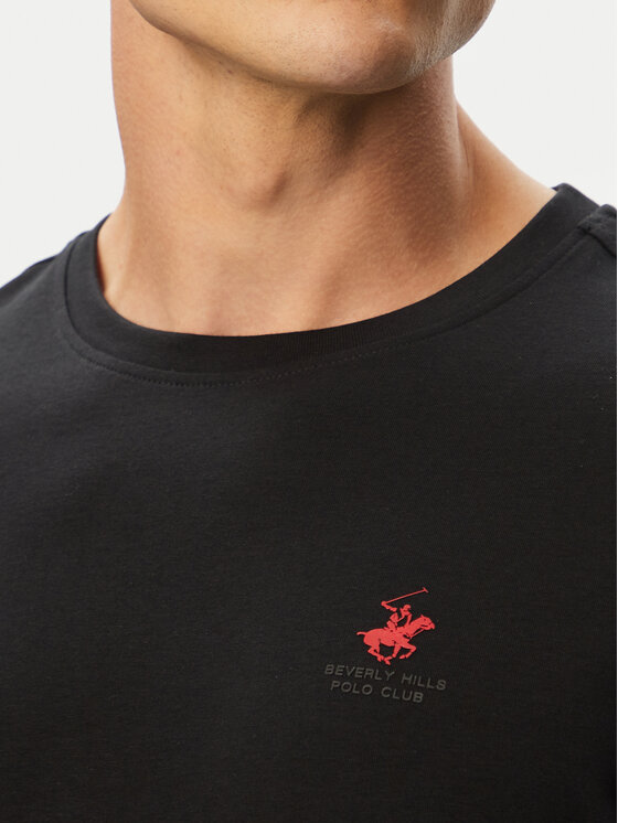 Beverly Hills Polo Club Beverly Hills Polo Club Футболка P-SS26M-TS5022 Чорний Regular Fit