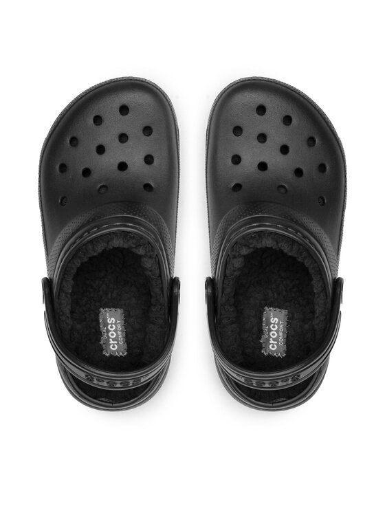Crocs Iešļūcenes Crocs Classic Lined Clog K 207010 Melns
