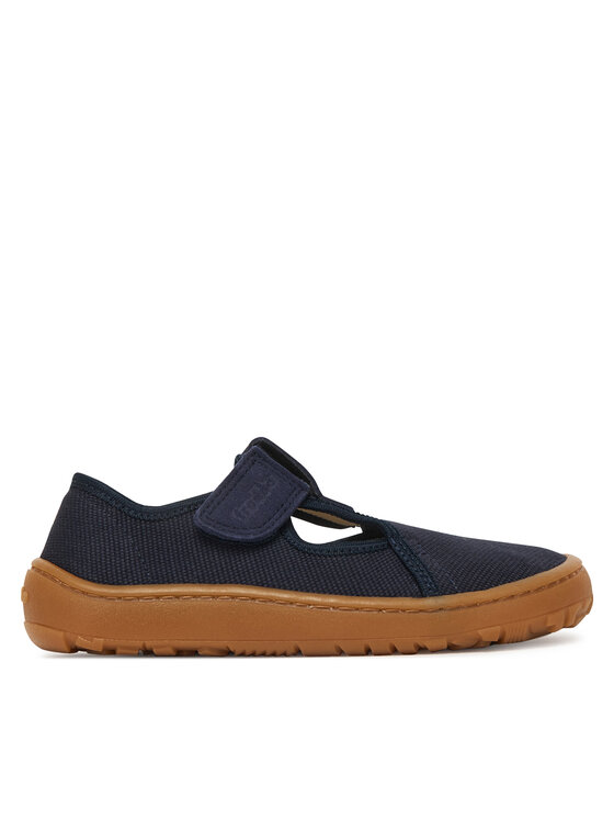 Froddo Тапочки Froddo Barefoot Canvas T-Bar G1700439 S Cиній