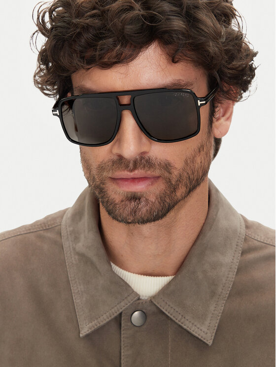 Tom Ford Сонцезахисні окуляри Tom Ford Kemp FT1177 01A Чорний