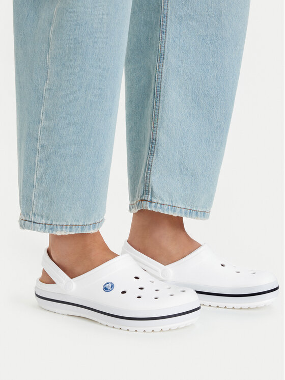Crocs Παντόφλες Crocs Crocband 11016 Λευκό