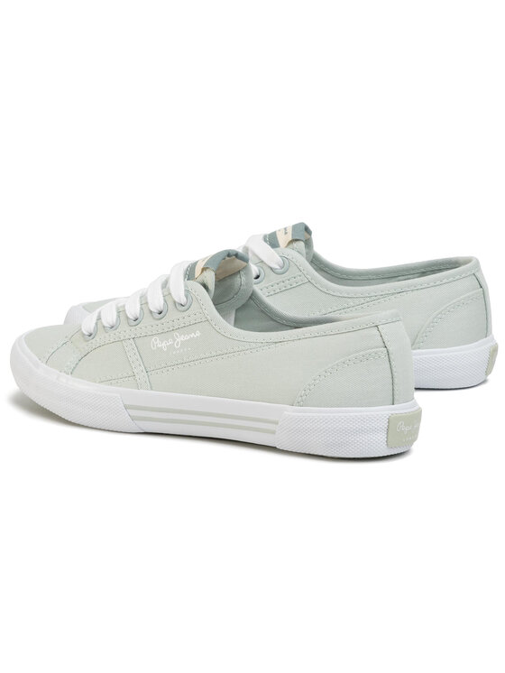 Pepe Jeans Tenis superge Pepe Jeans Aberlady Eco PLS31016 Zelena
