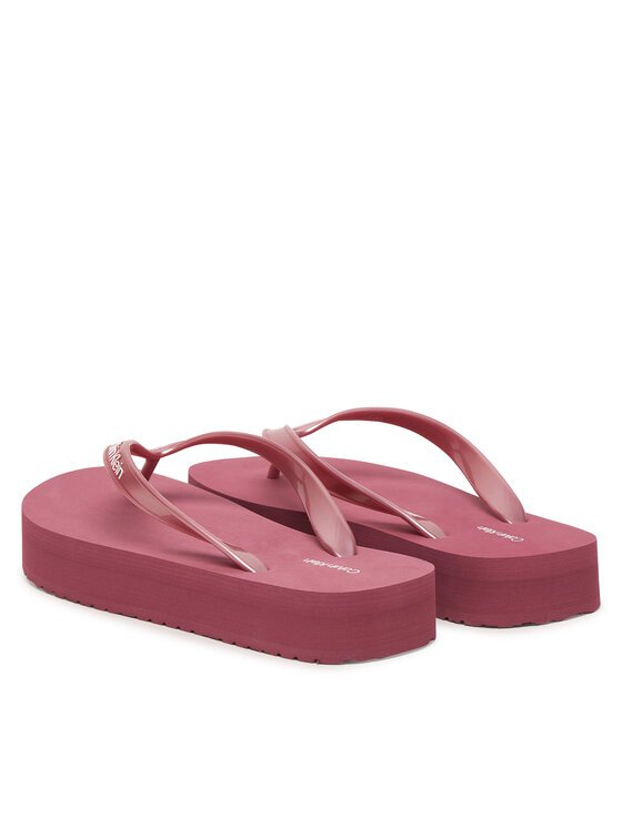 Calvin Klein Japonke Calvin Klein Flatform Flip Flop Met Tpu HW0HW03120 Roza