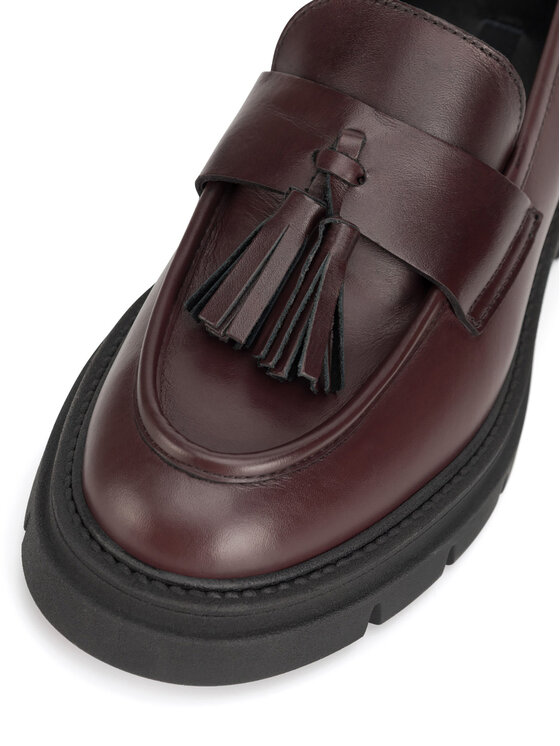 GINO ROSSI Loaferice Gino Rossi GRACE-I24-26375NB Tamnocrvena