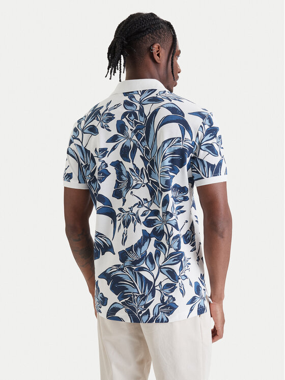 Tommy Hilfiger Tommy Hilfiger Polo Floral Aop MW0MW43125 Azul Regular Fit