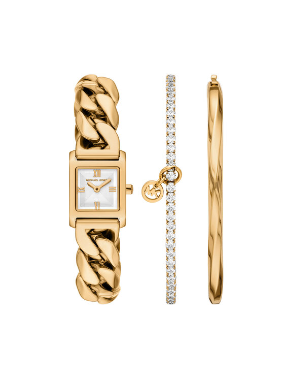 Michael Kors Σετ Ρολόι & Βραχιόλι Michael Kors Georgie Gift Set MK7655SET Χρυσό