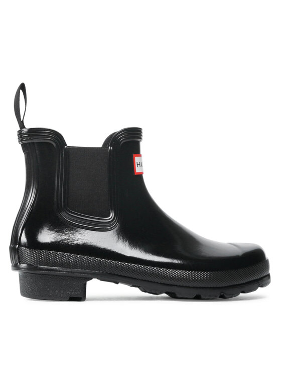 Hunter Gumáky Hunter Original Chelsea Gloss WFS2078RGL Čierna