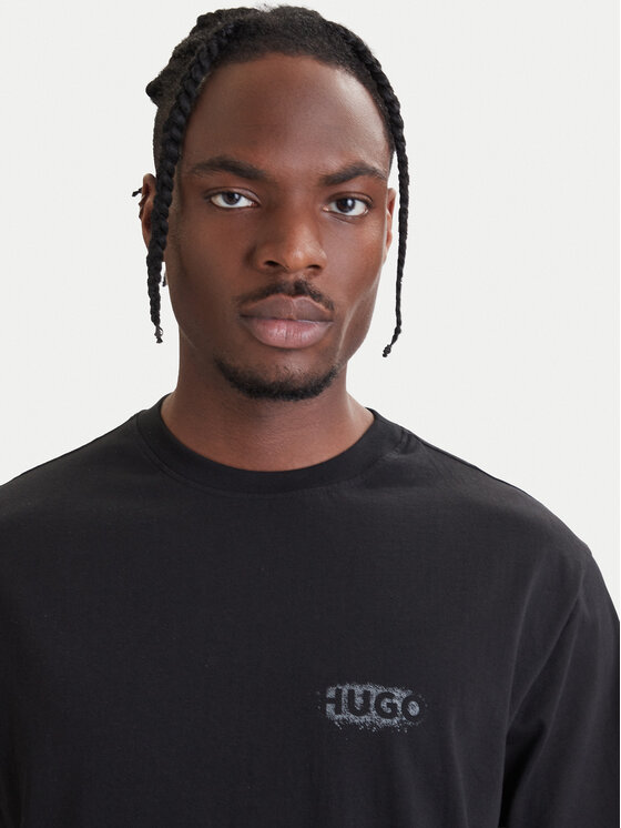 HUGO HUGO Camiseta Spray 50559731 Negro Relaxed Fit