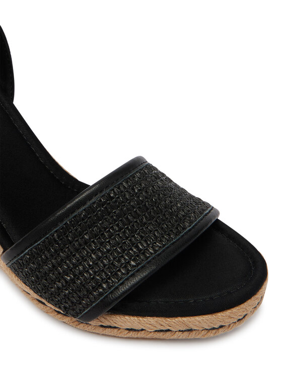 Tommy Hilfiger Espadryle Tommy Hilfiger High Wedge Espad FW0FW09471 Czarny