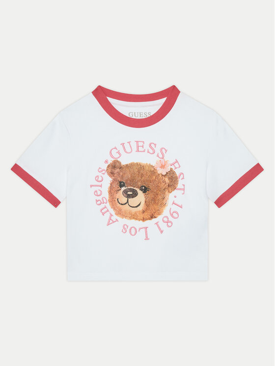 Guess Guess Póló J5RI41 K6YW4 Fehér Regular Fit