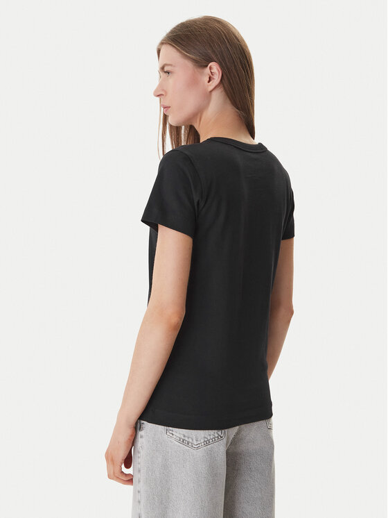 Guess Guess Футболка W6GI08 K3023 Чорний Regular Fit