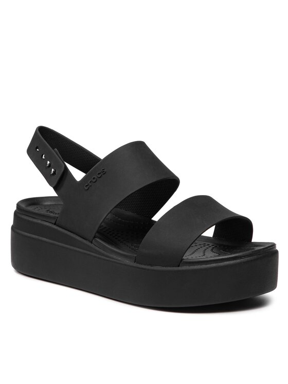 Crocs Босоніжки Crocs Brooklyn Low Wedge W 206453 Чорний