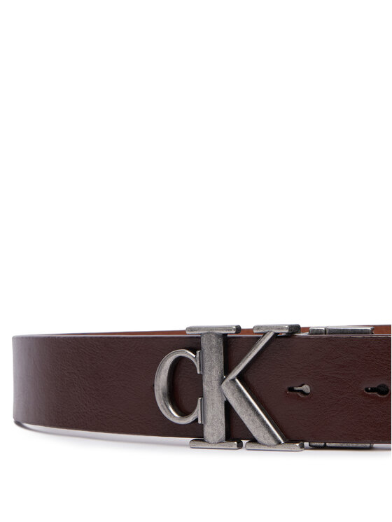 Calvin Klein Josta Calvin Klein Ck Buckle Tumbled 35Mm Adj/Rev LV04D7049G Brūns