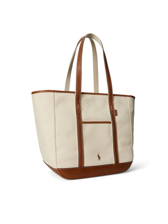 Polo Ralph Lauren Ročna torba Polo Ralph Lauren 428968158001 Écru