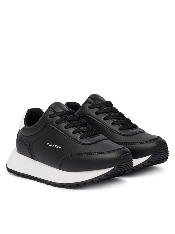 Calvin Klein Сникърси Calvin Klein Low Cut Lace-Up Sneaker V3A9-83110-1355 S Черен