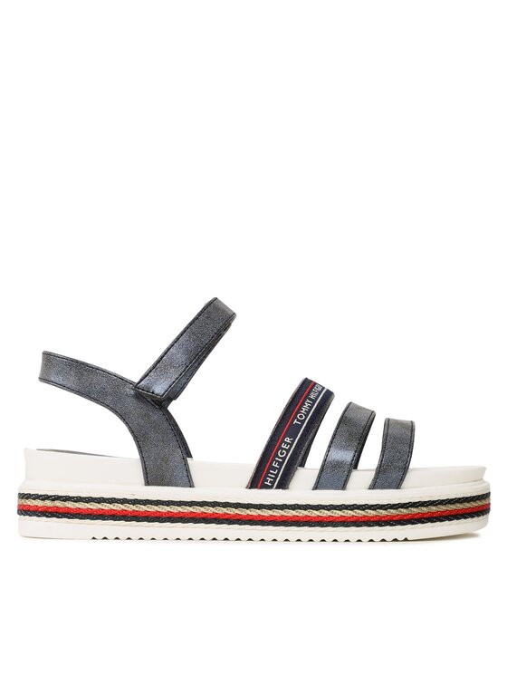 Tommy Hilfiger Sandale Tommy Hilfiger Platform Velcro Sandal T3A2-32763-0568 S Bleumarin