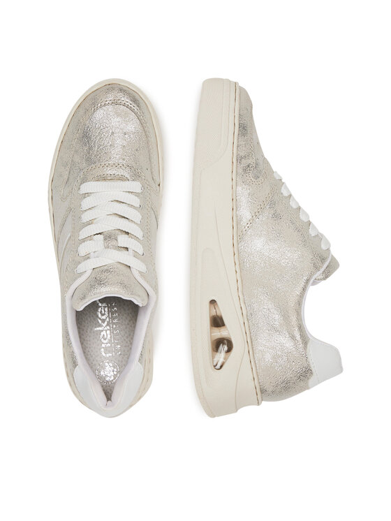 Rieker Sneakersy Rieker N6402-40 Stříbrná