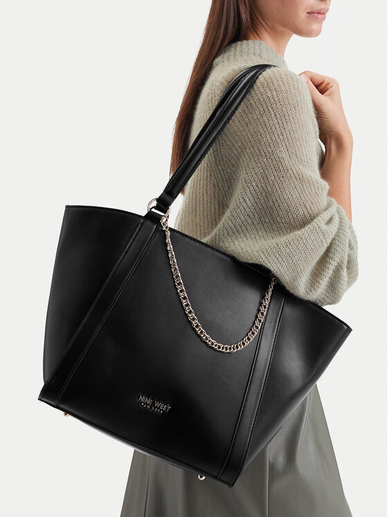 Nine West Дамска чанта Nine West CEO-ADDISON-LH22281 Черен