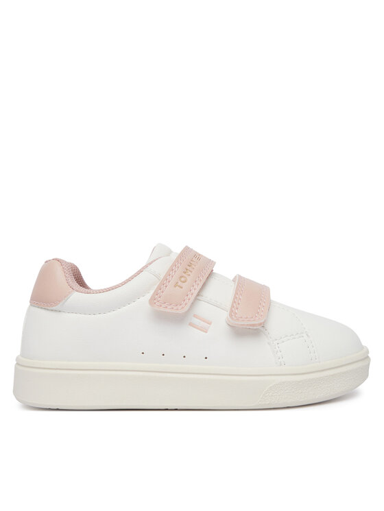 Tommy Hilfiger Sneakersy Tommy Hilfiger Low Cut Velcro Sneaker T1A9-35063-1355 M Krémová
