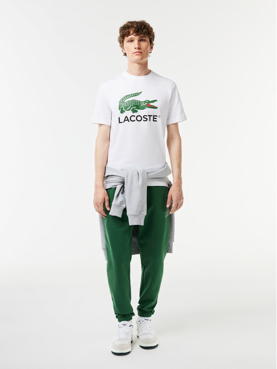Lacoste Lacoste Majica TH1285 Bela Regular Fit